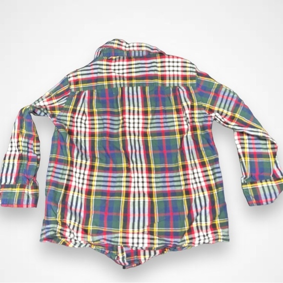 4/$20 Children’s Place Green Striped Button Down Shirt - Picture 3 of 4